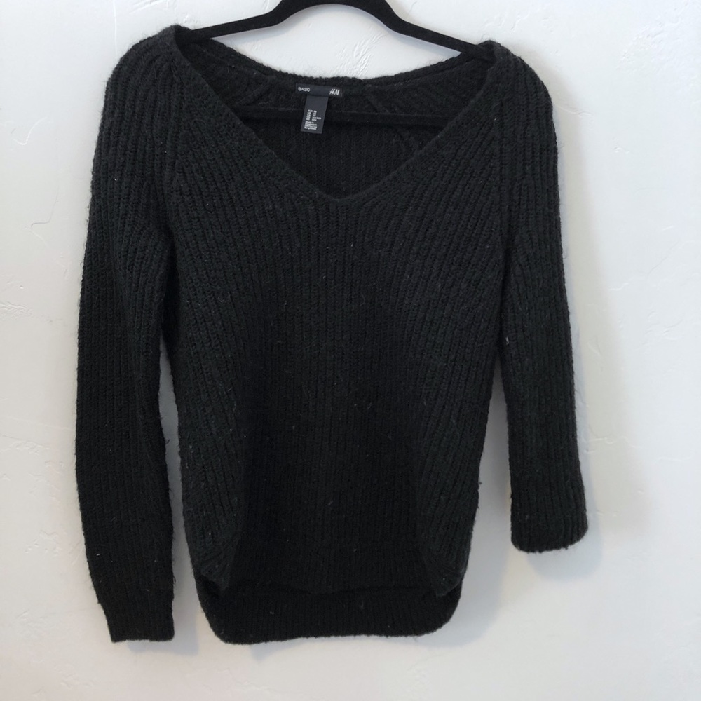 Cozy oversized back sweater